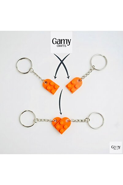 Gamy Crafts Μπρελόκ Καρδιά Σετ 2 Μπρελόκ Ζευγάρι Μπρελόκ Φίλων Δώρο για την Η...