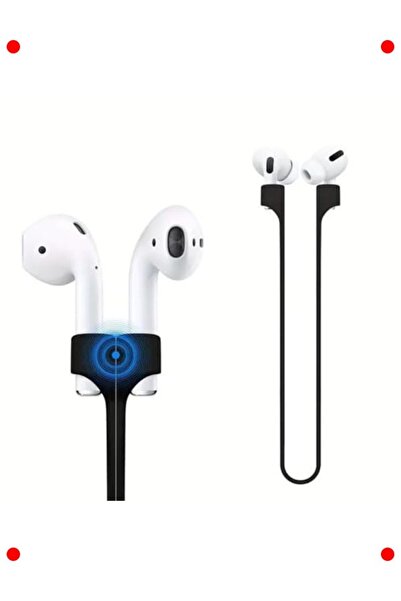 ulupazarlama حزام رقبة لسماعات الرأس اللاسلكية باللون الأسود