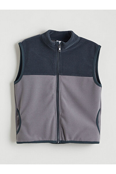 LC Waikiki Antrasit Dik Yaka Polar Erkek Çocuk Yelek