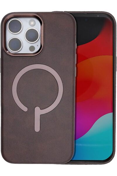 Aztech Premium Leather Case for iPhone (Black, iPhone 16 Pro Max)