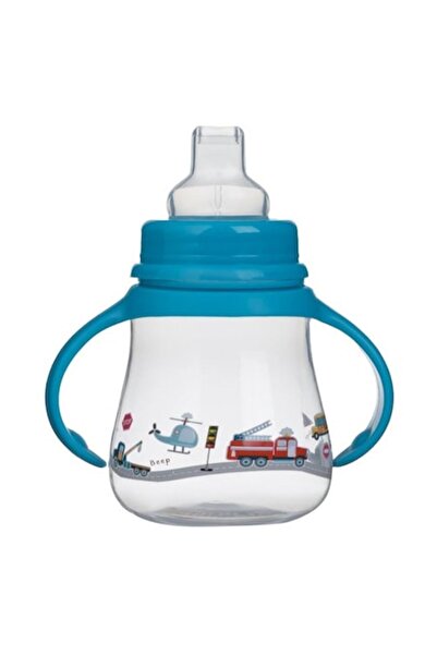 honey baby cană de antrenament cu cioc și mânere, model cu mașini, albastră, ...