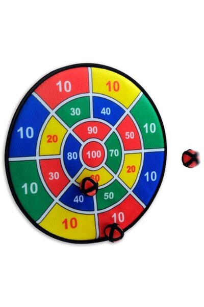 OEM Darts game, for children and adults, with 3 velcro balls, multicolor, 37 cm