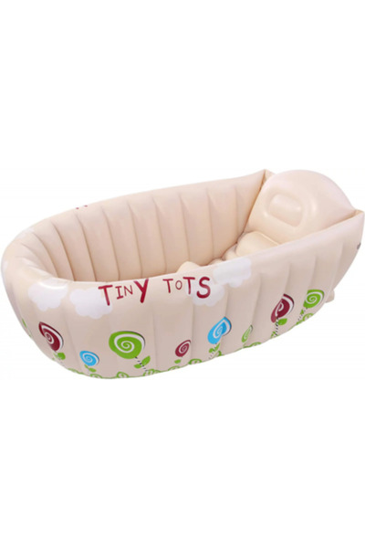 OEM Inflatable baby bathtub with Colorful Flower pattern, size 91x61x29 cm