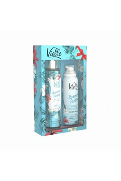 VİELLE فييل مجموعة العناية بالجسم لوشن + بخاخ معطر جسم إنتعاش الصيف