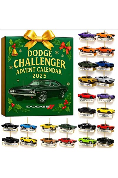 NO BRAND صندوق أعمى لعيد الميلاد - صندوق أعمى لسيارة دودج تشالنجر - 26 * 18 *...