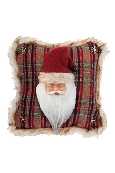 AVA Decorative Santa Claus Pillow for sofa, 3D, red-brown, 33x33cm