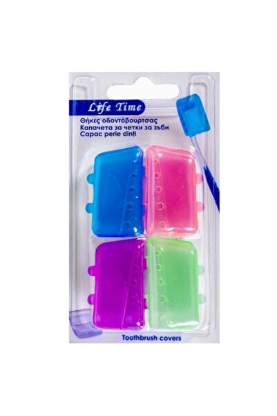 OEM Set de 4 capace pentru periuțe de dinți multicolore