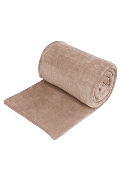 AVA Double Velvet Blanket, Beige