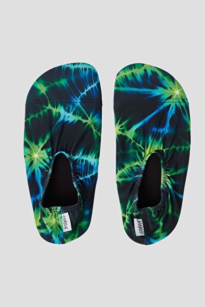 Coega Sunwear Mens Pool & Beach Shoes - Nero Green Tie Dye