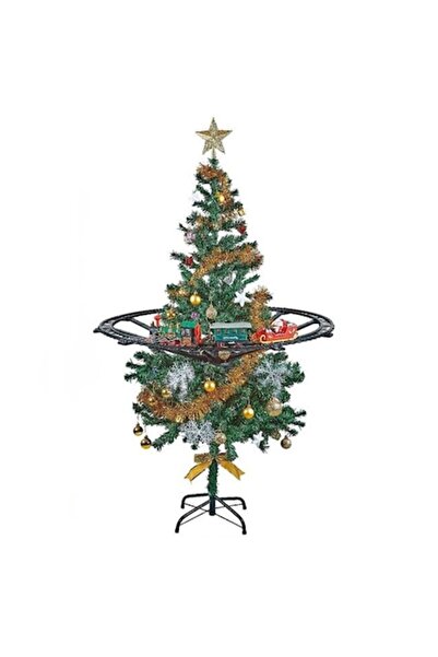 OEM Train with tracks for Christmas tree, with light and sound - 30 pieces