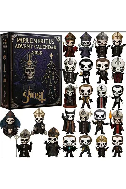 NO BRAND صندوق أعمى ليوم عيد الميلاد - تقويم مجيء البابا الفخري 2025 صندوق أع...