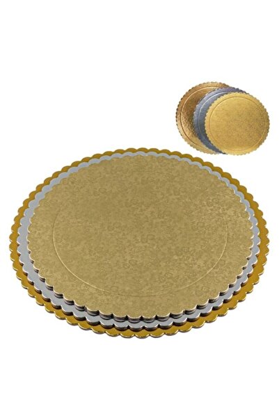 AVA Set de 3 suporturi pentru torturi și produse de patiserie – auriu, argint...