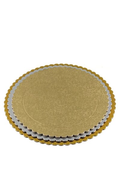 OEM Set de 3 blaturi de carton pentru tort și patiserie, multicolore, 26 cm / 28 cm / 30 cm