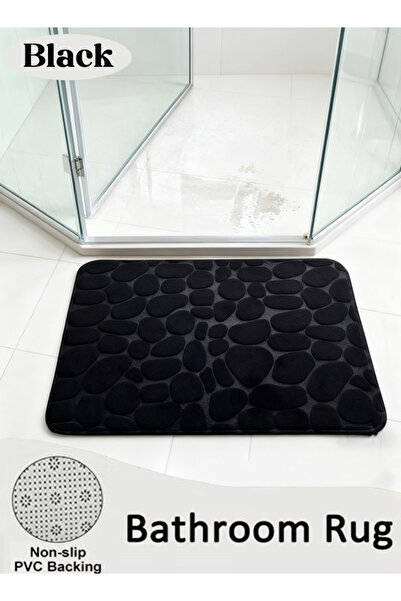 Generic Bathroom carpet quick-dry mat, rubber-backed machine-washable shower mat