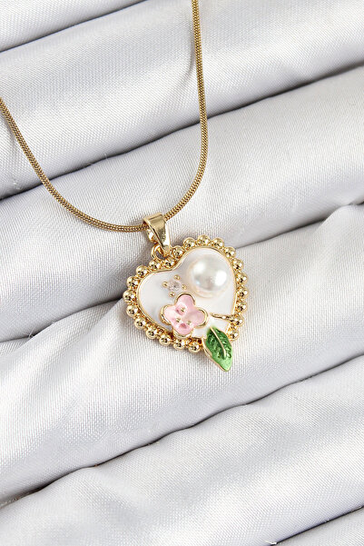 HERŞEYBURDAMODA 316L Steel Artistic Portrait Model Gold Color Women's Necklace