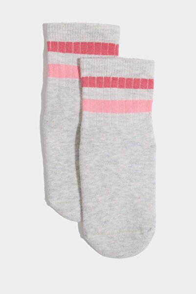 DeFacto Бебешки момичешки безшевни 3-компонентни памучни чорапи G5481A5NS