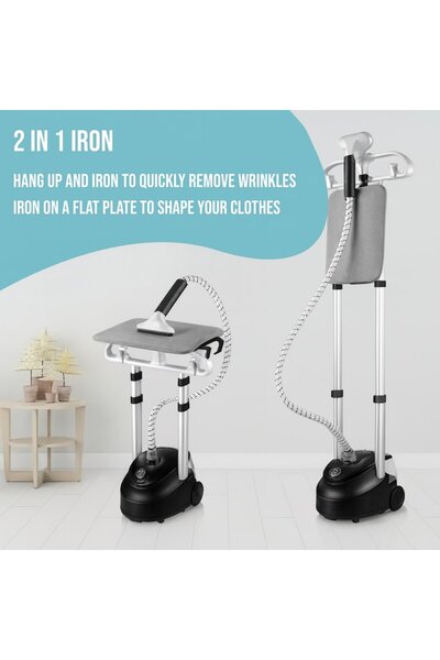 M Magic Blaze Digital Dreams Delivered Magic Blaze Vertical Steam Steamer, 1950W, 2L, Portable, Adjustable Temperature, Rapid Heating, Blac