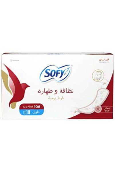 sofy Daily Sanitary Pads - Long Size, 108 Pieces