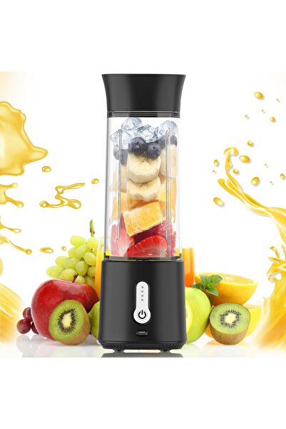 Generic Cordless Portable Personal Blender 17.6oz (500ml) 6-Blade USB-C Rechargeable BPA Free