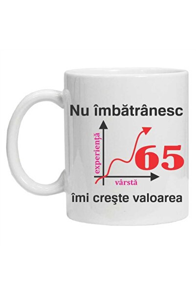 CRD PRINT Personalized mug with print "I don't get older, my value increases" - 330 ml, white ceramic