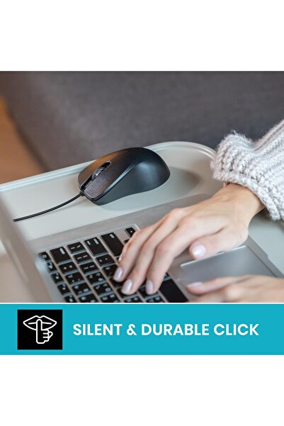 Perixx PERIMICE-221 Wired Ergonomic USB Mouse - Black