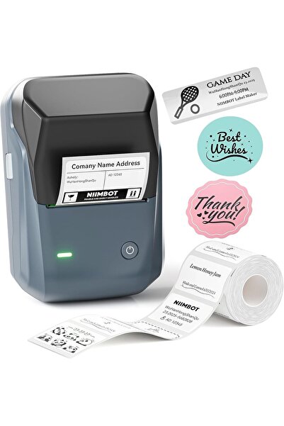 NiiMbot B1 2-Inch Bluetooth Portable Label Maker (with 2 x 1.18" Labels)