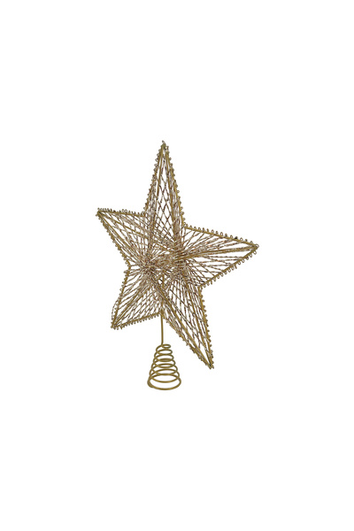Christmas Magic Star Tree Top Gold 35x10x40cm