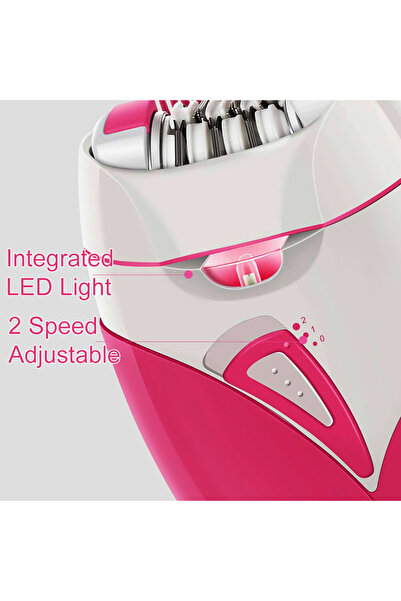 Generic Original Electric Female Epilator USB Rechargeable for Facial & Full Body Hair Removal