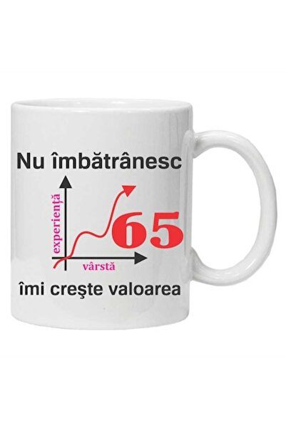 CRD PRINT Personalized mug with print "I don't get older, my value increases" - 330 ml, white ceramic