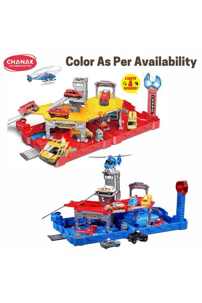 Chanak City Action Diy Racing Team Toolbox Transshape Playset With Lights & Sounds
