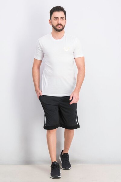 True Religion Men Crew Neck Short Sleeve Graphic Print T-shirt, White