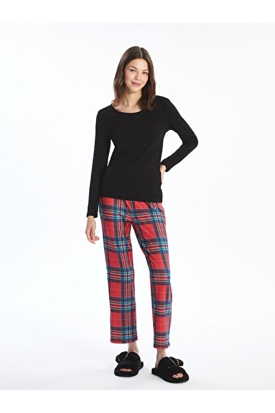 LC Waikiki LCW DREAM Elastic Waist Plaid Women's Pajama Bottom