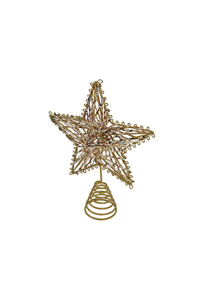 Christmas Magic Star Tree Top Gold 15.5x5.5x20cm