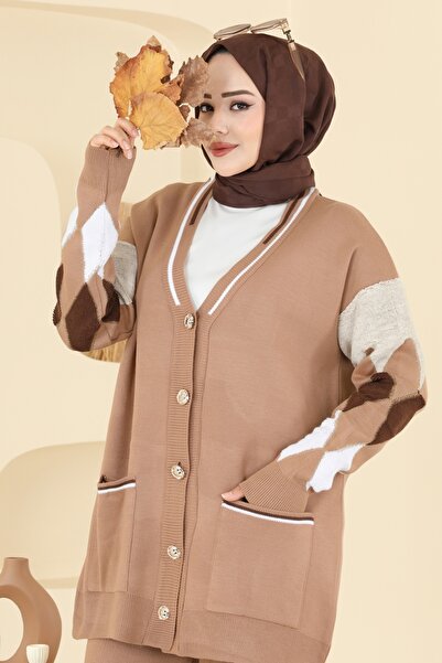 ModaMerve Cep Detaylı Triko Takım 01318MT581-MS Vizyon