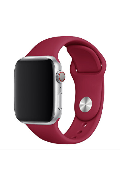 HYPERSOFT حزام من السيليكون ذو اللون الواحد متوافق مع جميع سلاسل Apple Watch ...