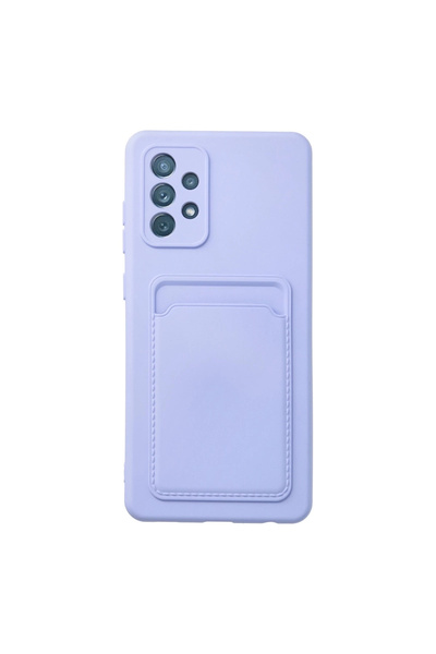 eco port حافظة سامسونج جالاكسي A33 5G سيليكون كلفن مع بطاقة عمل - أرجواني