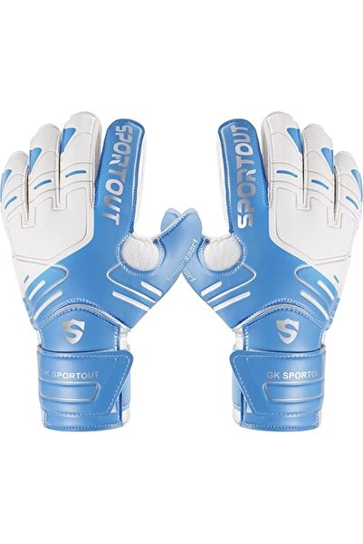 Arabest Children's Goalkeeper Gloves with Fingersave, Non-Slip Granting Strong Protection for Fingers, Black