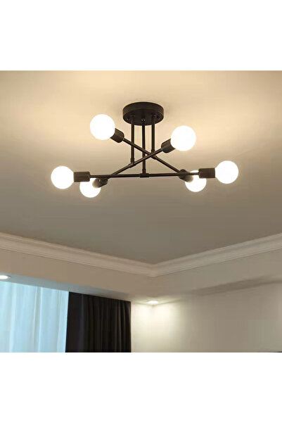 Generic American-style Sputnik multi-branch chandelier for living room and dining room
