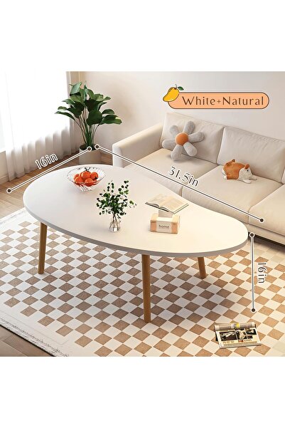 fulina Mango Coffee Table Low Table Solid Wood Sturdy Floor Table Desk for Sitting on the Floor