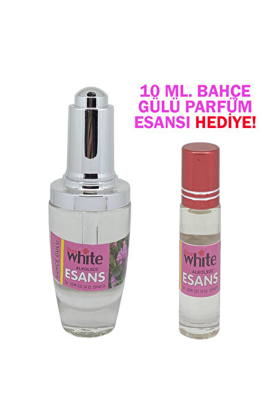 ROSE WHİTE HEDİYELİ ÜRÜN!! 40 ml. Bahçe Gülü Parfüm Esansı