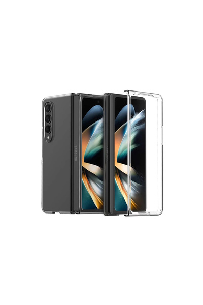 eco port حافظة فولد 3 متوافقة مع جالاكسي زد من السيليكون - شفافة