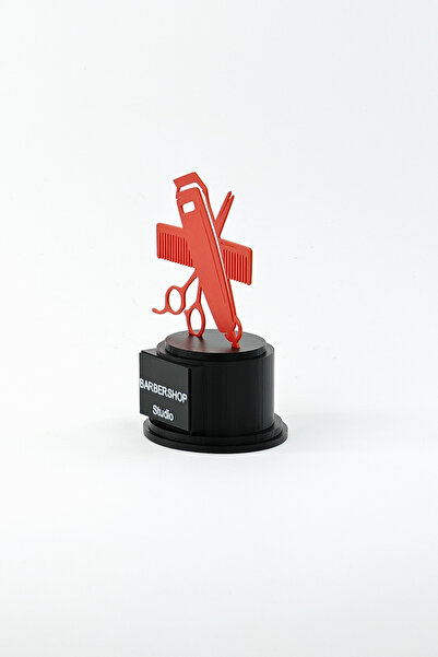 ChillOutlet Reception decoration for barber shop personalized with company or hairstylist name - RED