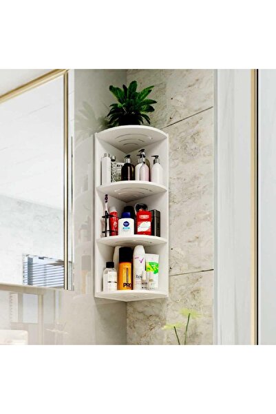 fulina 3-Tier Corner Shower Box,Shower Storage Rack,Non-perforated Wall-mounted Shower Rack,Storage Rack
