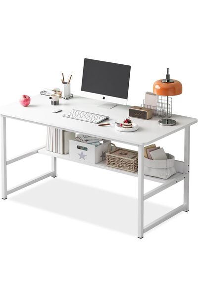 fulina Study Desk with Storage Space,for Home Office & Workstation Writing Desk,Computer Table,120x45x73