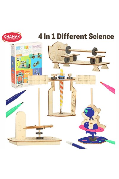 Chanak 4-in-1 Magnetic Science Kit for Kids | STEM Learning Toy with Fun DIY Experiments