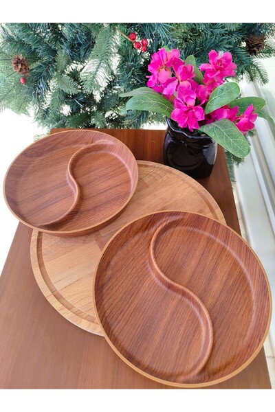 Madame Coco Valles Two-Compartment Snack Bowl Snack Dish - 21 cm - 1 Piece