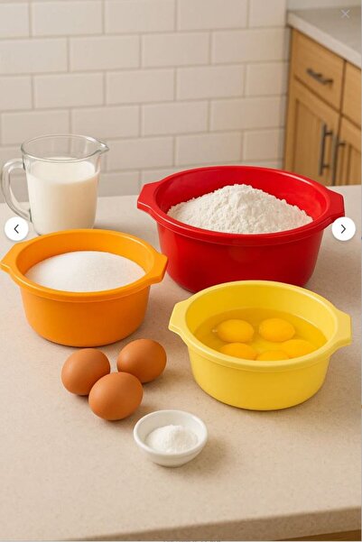 Nest Nookk 3 Size Thick Durable Plastic Basin Set – Multi-Purpose Salad / Was...