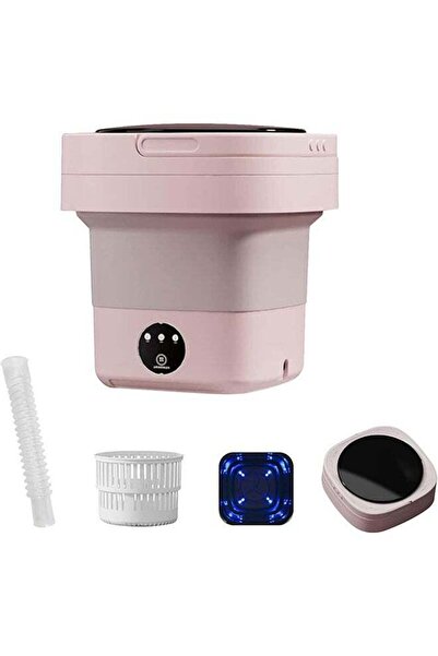 Arabest غسالة محمولة قابلة للطي، غسالة صغيرة سعة 6.5 لتر مع سلة تصريف، مع 3 أ...