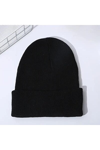 Marjill Beretă neagră pliată