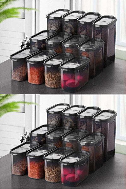 Dsy Storage Box Set 24 Pieces, Anthracite,